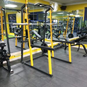 Multi Squat Rack with Pull Up Bar and Multi-adjustable bench